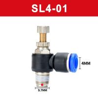 QDLJ-Sl Air Flow Speed Control Valve Hose Pneumatic Connector Quick Fittings Sl4-01 Sl6-01 Sl8-02 Sl10-03 Sl12-03 Throttle Valve