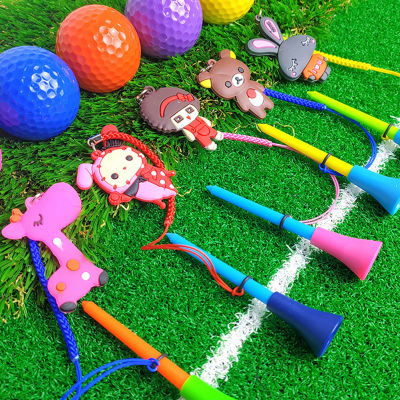 พลาสติก Golfs Ball Pegs Anti-Lost แบบพกพา Golfs Tees สำหรับ Beginner Professional
