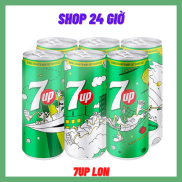 GIAO HCM  Nước Ngọt 7 Up 1 Lốc 6 lON - sHOP 24 gIỜ