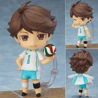 ตุ๊กตาคอลเลกชั่นของเล่น PVC ตุ๊กตาขยับแขนขาได้ใหม่โออิคาวาโทรุ Haikyuu 10ซม. โมเดลการ์ตูนอนิเมะ