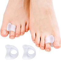 ∏□ 2pcs Silicone Toe Separator For Bunion Protection Hallux Valgus Correction Finger Toe Orthopedic Correction Pad Foot Care Tool