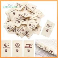 MDUCIN SHOP 50PCS จักรเย็บผ้า ลายการ์ตูน อุปกรณ์ถักทอ อุปกรณ์เย็บผ้า ทำด้วยมือด้วยความรัก แท็กเสื้อผ้า ป้ายเสื้อผ้าผ้า