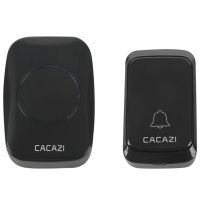 Cacazi Waterproof Wireless Doorbell Dc Battery-Operated 300M Remote Led Flashing Light Smart Home Cordless Doorbell