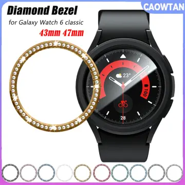 For Samsung Galaxy Watch 6 Classic 43/47mm Bezel Styling Frame Ring Case  Cover