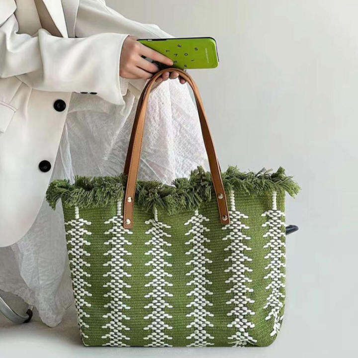 shopping-bag-tote-commuting-bag-women-handbag-travel-bag-shoulder-woven-tote-simple-tote-large-capacity-handbag