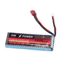 7.4V 2600MAh Lipoแบตเตอรี่T PlugสำหรับWLtoys 1/14 144001อัปเกรดรถRCอะไหล่ข้อมูลจำเพาะ: ค่าเริ่มต้น