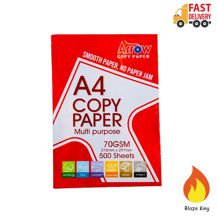 Arrow A4 Copy Paper 70gsm 500sheets/ A4纸 | Lazada