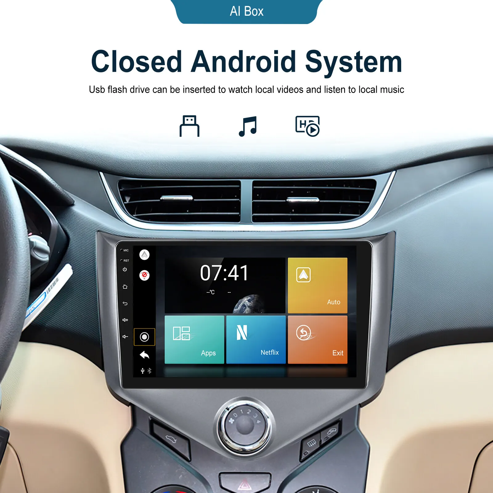 Wireless CarPlay Android Auto Mini Dongle Ai Box Wired CarPlay to