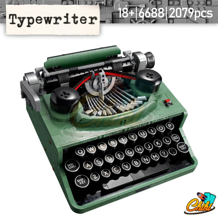 ตัวต่อ-เครื่องพิมพ์ดีด-typewriter-no-6688-จำนวน-2-079-ชิ้น