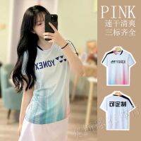 YONEX New badminton suits female sports training hygroscopic suits lovers quick-drying t-shirts with short sleeves T-shirt custom lettering