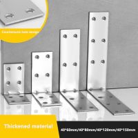 ☂✆☇ 4pcs Stainless Steel 90 Degree Angle Bracket Corner Brackets L Shape Support Connector Fastener Furniture Door Cabinet