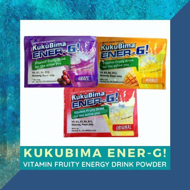 KUKUBIMA ENERG VITAMIN FRUITY ENERGY DRINK POWDER (1 SACHET) Lazada PH