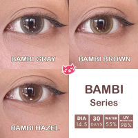 คอนแทคเลนส์ Kitty Kawaii Bambi(Gray,Brown,Hazel,Blue,) ค่าสายตา 0.00 ถึง -10.00