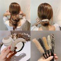 PNQFDS SHOP คริสตัล เครื่องมือ Braiders เครื่องมือจัดแต่งทรงผม มายากล ที่คาดผม Quick Bun Curler Donut Bun Maker Rhinestone Lazy Hairpin