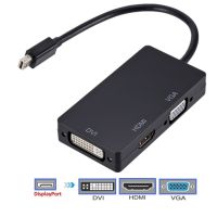 ♨▨❅ 3 in 1 displayport dp to hdmi-compatible dvi vga adapter cable 1080p converter connector for projector laptop computer hdt