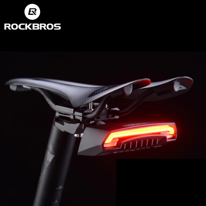 Bicycle Tail Light with Turn Signal-wireless Remote Control Waterproof Bicycle Tail Light-usb Rechargeable Mountain Bike Tail Light Intelligent Warning Light 