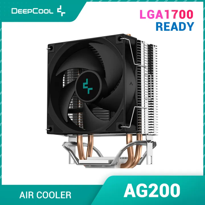 DeepCool AG200 CPU Cooler, Direct Contact Heat Pipes, Matrix Fins Array