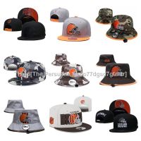 ◈☬ NFL Cleveland Browns Adjustable Flat Brim Hat Outdoor Sports Hats Bucket Hats Fans Hats