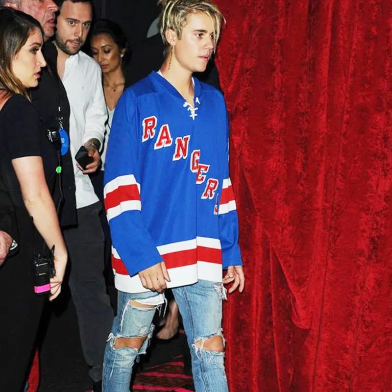 Top-quality Justin bieber tour paragraphs with embroidery men and women hockey  clothing shirt T-shirt with long sleeves with large yards men and women who  dress tide | Lazada PH
