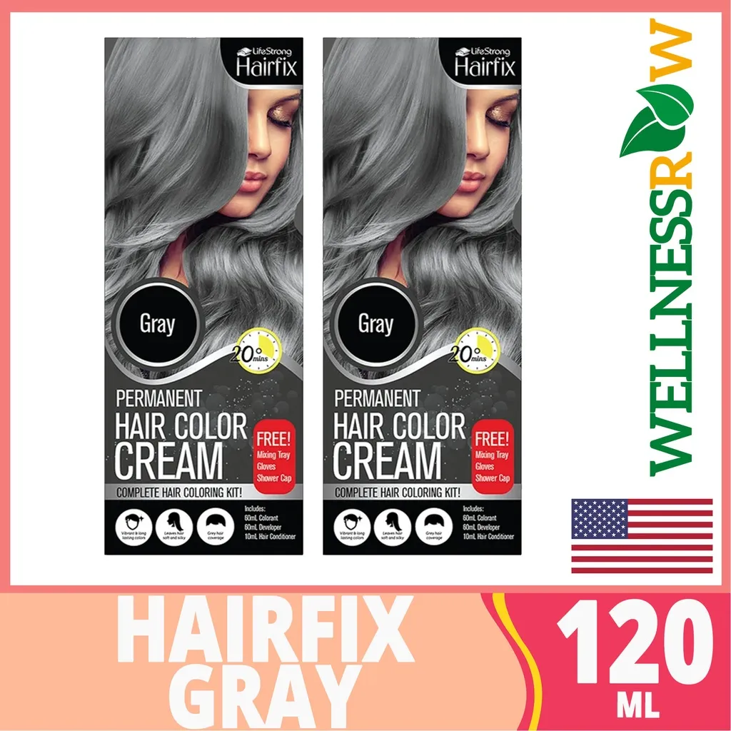 CgVBUY 1 TAKE 1| HAIRFIX Gray Permanent Hair Color Cream Kit (120ml) | Lazada PH CgVBUY 1 TAKE 1| HAIRFIX Gray Permanent Hair Color Cream Kit (120ml) | Lazada PH