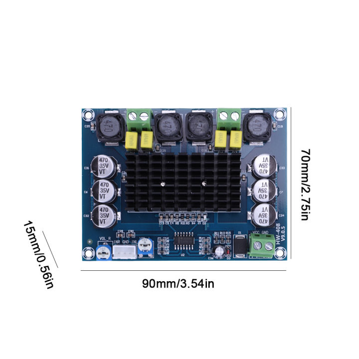 โมดูล-diy-เครื่องขยายเสียง-tpa3116d2-2-120w-เครื่องขยายเสียงเครื่องขยายเสียงพลังสูงสูงโมดูลแชนเนลคู่คลาส-d