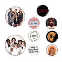 1 PCS STRANGER THINGS Pins Button TV Series Eleven Brooch Friends Don 39;t Lie Badge Denim Shirt Lapel Pin Gothic Jewelry for Fans