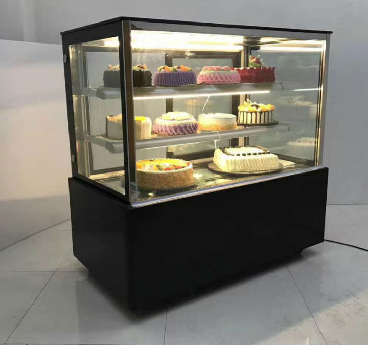 Mytools 300L 1200mm x 660mm x 1200mm Glass Cake Showcase Chiller Cube Shape  Cake Display Refrigerator | Lazada