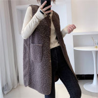 Jacket Vest Womens Long Vest Autumn Winter Coat Chaleco Mujer