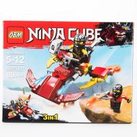 ProudNada Toys ของเล่นเด็กชุดตัวต่อเลโก้นินจา OBM NINJA CUBE BLOCKS 80 PCS 99111-1