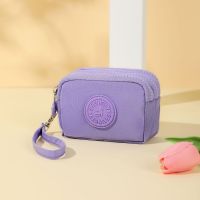 Dompet koin nilon tiga lapis wanita dompet koin nilon tiga lapis portabel kapasitas besar Korea dompet koin kain Oxford tahan air portabel