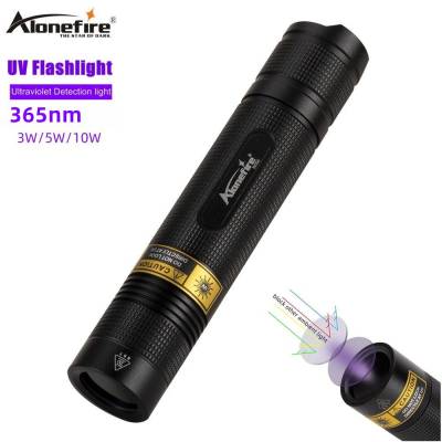 Alonefire SV006 UV Flashlight 365nm scorpion Ultra Violet Ultraviolet Invisible Torch for Pets Stain Hunting Marker Rechargeable Flashlights
