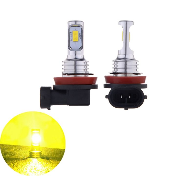 h11-h8-h16-80w-4000lm-3000k-yellow-tech-led-fog-lights-conversion-bulbs-kit