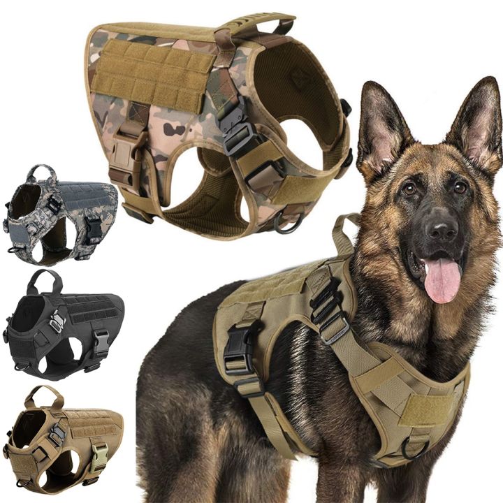 pets-baby-ชุดเยอรมันเชพเพิร์ตสายจูงสุนัขสัตว์เลี้ยงทหารขนาดใหญ่-k9สำหรับฝึกแบบทหารชุดฝึกสุนัขแนวยุทธวิธีชุดอานและสายรั้งสำหรับสุนัขอุปกรณ์เสริม