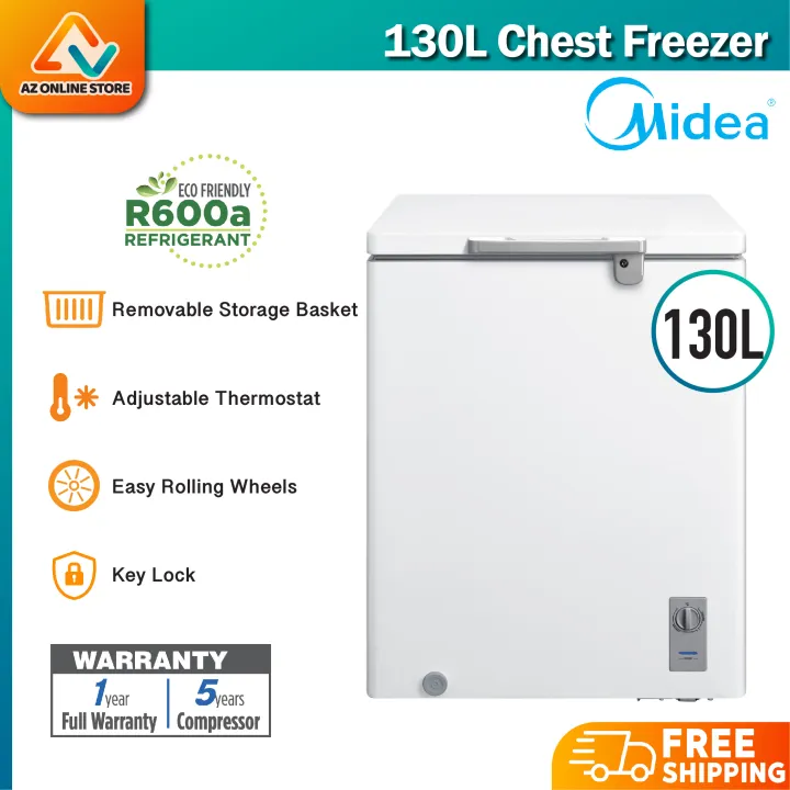 Midea 130L Convertible Freezer WD130WA [Freeze And Fridge Function