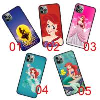 DB-372 Princess Mermaid Black ซิลิโคน เคสโทรศัพท์ ปก หรับ iPhone G31 Moto G41 G22 G42 13 14 G51 G52 12 G1000 G71 Max Plus Mini Pro