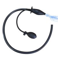 ♟ Portable Travel Bidet Black Silicone Inflatable Balloon Enema Washer Personal Hygiene Cleansing