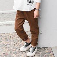 2020 Boys Fashion Jeans Casual Track Pants Pencil Pants Beige Brown Childrens Clothing Clothes Trousers For Boys 4-12 Years Old
