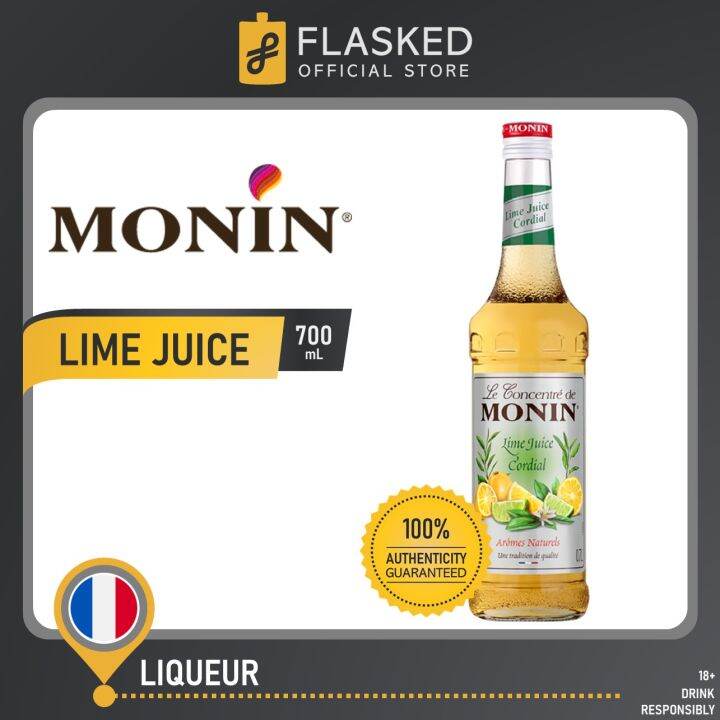 Monin Lime Juice Cordial Syrup 700mL Lazada PH