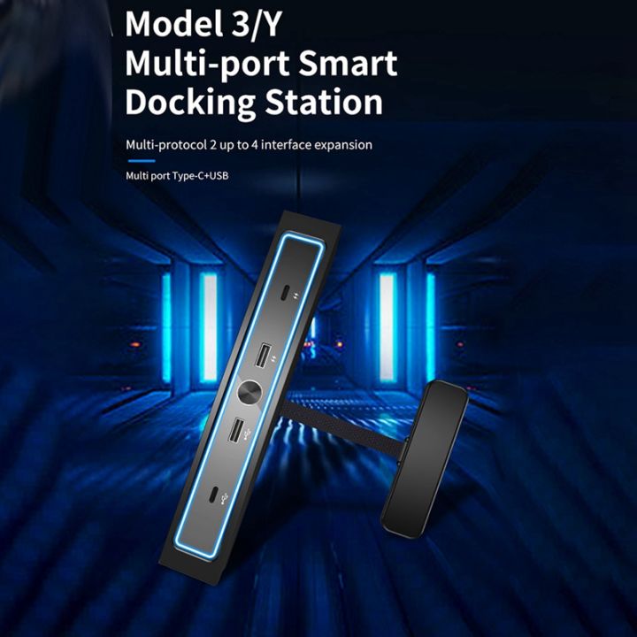 auto-switch-led-light-usb-hub-for-2021-2022-2023-tesla-model-y-3-docking-stations-center-console-smart-sensor