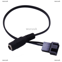 wucuuk ทองแดง DC 5521ถึง4Pin PWM คอมพิวเตอร์ PC Router Fan ADAPTER CABLE 12V