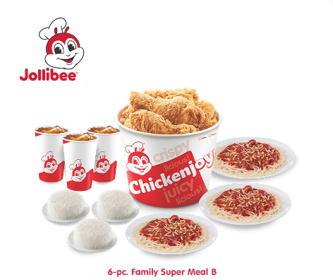 Jollibee 6-pc. Family Super Meal B | Lazada PH