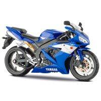 1:12 Maisto Yamaha YZF-R1กล่องของเล่นแบบจำลองรถมอเตอร์ไซค์หล่อตายยานพาหนะสะสมแบบดั้งเดิมสีดำสีน้ำเงิน Gratis Ongkir สีขาว