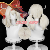 Genshin Impact Klee Wig Cosplay Long Hair Woman Fluffy Hairpiece Anime Heat Resistant Synthetic Hair Halloween Party