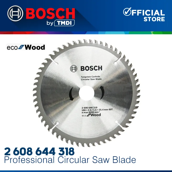 Bosch Tct Eco For Wood Circular Saw Blade 7 Inch 60t Tungsten Carbide Tip 2608644318 100 9047