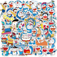 Remai 50Pcs Doraemon สติกเกอร์สำหรับแล็ปท็อปกระเป๋าเดินทางรถจักรยานยนต์สโนว์บอร์ดรถ Decal