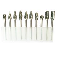 10Pcs ทังสเตน Burs ชุดโรตารี่มินิเจาะอุปกรณ์เสริม Dremel เจาะ Grinding Burrs ทังสเตน Sharpening เจาะ Bits