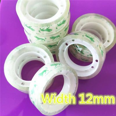 12mm Small Office S1 Transparent Tape Students Adhesive Tape Glue Packaging Supplies Drop Shipping Adhesives Tape