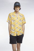 ESP เสื้อเชิ้ตฮาวายลายกราฟิก ผู้ชาย สีเหลือง | Graphic Print Hawaiian Shirt | 3773