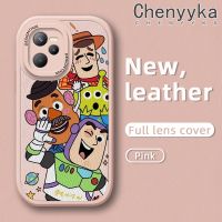 เคส Chenyyka สำหรับ Realme C31 C35 Narzo 50A Prime เคสการ์ตูนทอยสตอรี่รูปแบบดีไซน์ใหม่บางนุ่มหนังซิลิกาเคสโทรศัพท์เจลฝาปิดเลนส์เต็มรูปแบบเคสกันกระแทกกล้องกันกระแทก