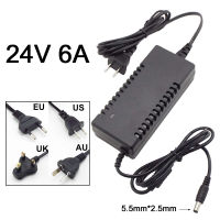 24V 6A 6000Ma Ac 110V 220V เป็น Dc 24V 6A อะแดปเตอร์แปลงไฟชาร์จสวิตช์ตัวแปลง Led ชาร์จหม้อแปลงไฟฟ้า